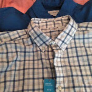 3 men's long sleeve casual shirts